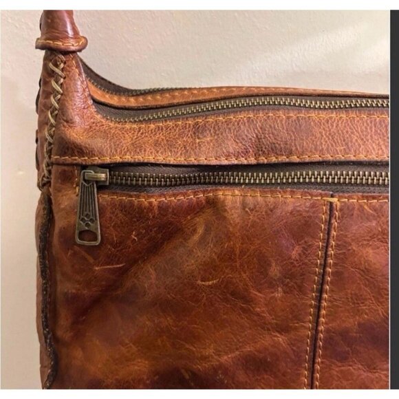 Patricia Nash Colli Distressed Flap Closure Crossbody Bag & Leather Wallet Set - Picture 11 of 16